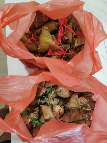 Daotingzhai Fresh Pork Rice Dumplings 250g × 8 — Handmade Five-Spice Pork & Double Salted Egg Yolk Zongzi photo review