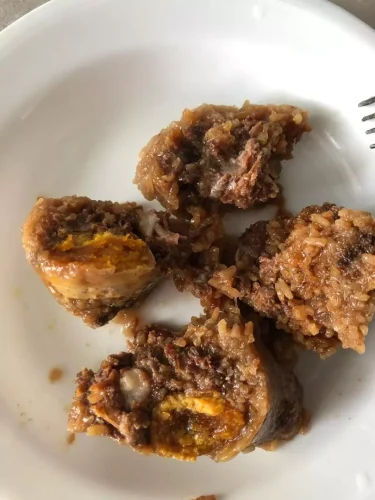 Daotingzhai Fresh Pork Rice Dumplings 250g × 8 — Handmade Five-Spice Pork & Double Salted Egg Yolk Zongzi photo review