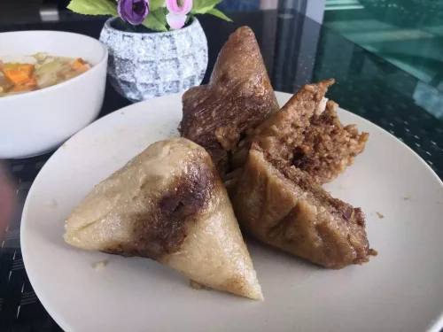 Daotingzhai Fresh Pork Rice Dumplings 250g × 8 — Handmade Five-Spice Pork & Double Salted Egg Yolk Zongzi photo review